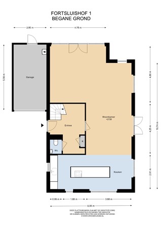 Floorplan - Fortsluishof 1, 1433 GM Kudelstaart